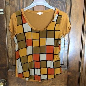 Modern Gold Square T-Shirt
